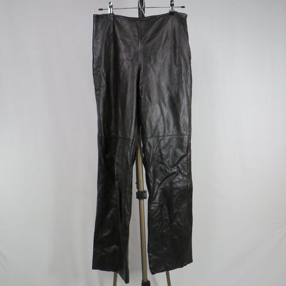 Alberto Makali Black Leather Pants